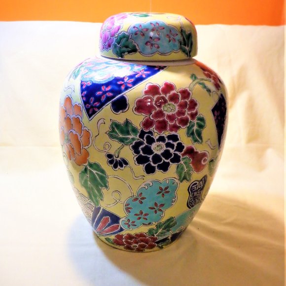 *** ASIAN Ceramic Decorative CONTAINER *** in Stunning Design - Picture 4 of 7